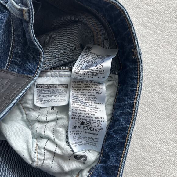 Levis Made and Crafted Japan Fabric Women’s 28x30 721 Blue Jean High Rise Skinny - Picture 9 of 16